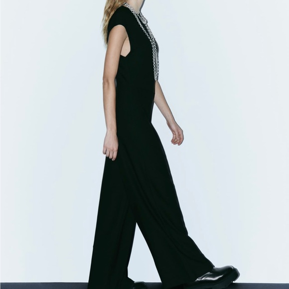 ZARA WOMAN NWT FW23 ZW COLLECTION SILHOUETTE PRINT DRESS  8715/062 - Picture 2 of 3